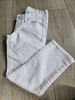 GUESS White Denim Slim Crop Jeans Size 24
